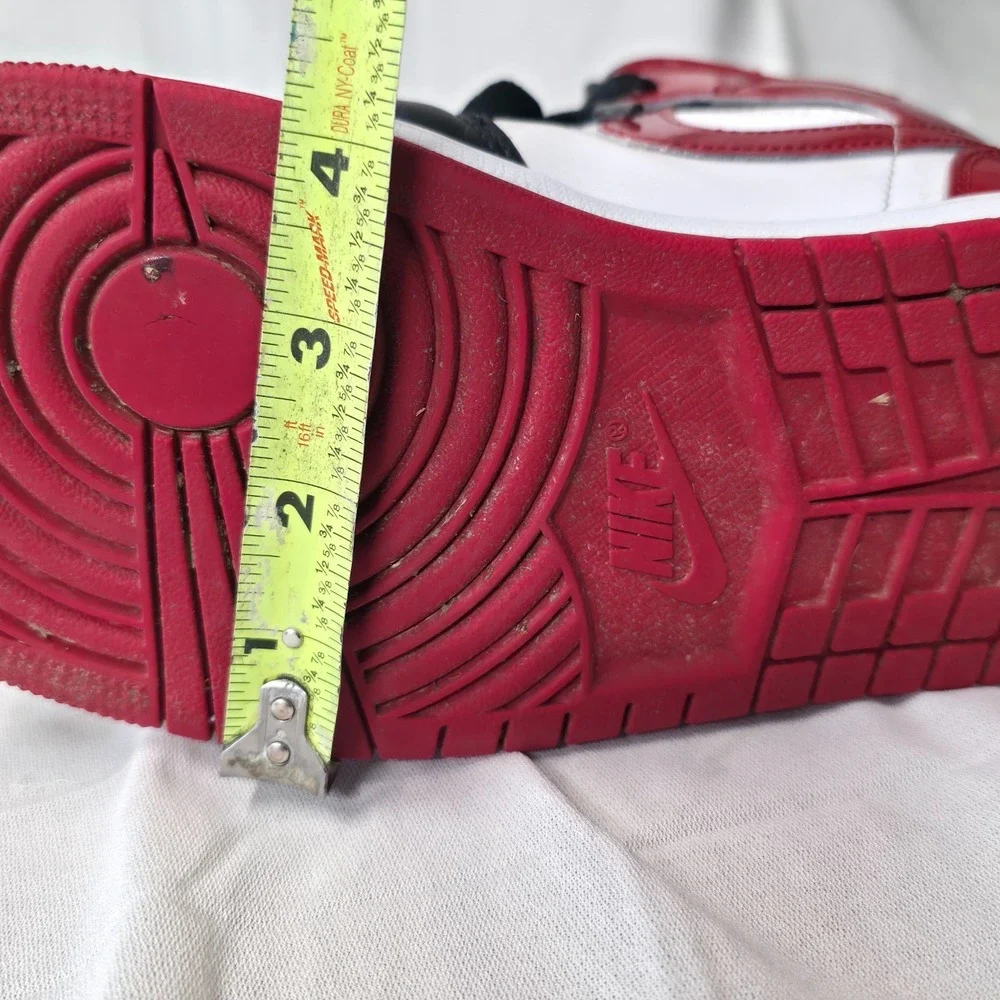 Nike Air Jordan 1 Mid SE Patent Bred Toe Men's Size 9.5 HV4091-006